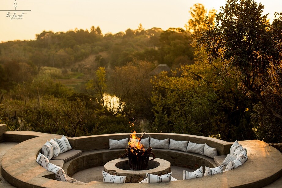 Enjoy a cocktail on the deck while admiring the beautiful sunset at The Blades.